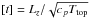 \hbox{$[t] = L_z/ \sqrt{c_p \Ttop}$}