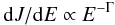 \begin{equation} {\rm d}J/{\rm d}E\propto E^{-\Gamma}\label{eq_index_a} \end{equation}