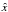 \hbox{$\hat{x}$}
