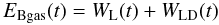 \begin{equation} E_{\rm Bgas}(t)=W_{\rm L}(t)+W_{\rm LD}(t) \end{equation}