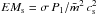 \appendix \setcounter{section}{1} \hbox{$EM_{\rm s}= \sigma\,P_1/ \bar{m}^2\,c^2_{\rm s}$}