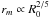 \appendix \setcounter{section}{1} \hbox{$r_{m}\propto R_0^{2/5}$}