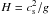 \hbox{$H= c_{\rm s}^2/g$}