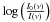 \hbox{$\log \Big(\frac{I_{0}(\nu)}{I(\nu)}\Big)$}