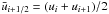 \hbox{$\bar{u}_{i+1/2} = (u_i + u_{i+1})/2$}