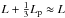 \hbox{$L + \frac{1}{3} \lp \approx L$}