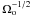 \hbox{$\Omega_{\rm o}^{-1/2}$}