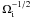 \hbox{$\Omega_{\rm i}^{-1/2}$}