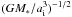 \hbox{$(GM_*/a_{\rm i}^3)^{-1/2}$}