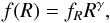 \begin{equation} f(R) = f_{R}R^{\gamma}, \end{equation}