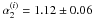 \hbox{$\alpha_2^{(i)}=1.12 \pm 0.06$}
