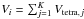 \hbox{$V_i=\sum_{j=1}^K V_{{\rm tetra},j}$}