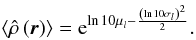 \begin{equation} \meanfield = {\rm e}^{{\ln 10}\lmcps - \frac{\left({\ln 10}\lscps\right)^2}{2}}. \label{eqn:averagedcfs} \end{equation}