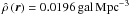 \hbox{$\dcfs=0.0196\,\mathrm{gal\,Mpc^{-3}}$}