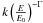 \hbox{$k \left(\frac{E}{E_0} \right)^{-\Gamma}$}