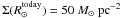 \appendix \setcounter{section}{1} \hbox{$\Sigma(R_{\odot}^{\rm{today}}) = 50~{M}_{\odot}~\rm{pc}^{-2}$}