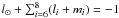 \hbox{$l_{\odot} + \sum_{i = 6}^{8} (l_i + m_i) = -1$}
