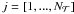 \hbox{$j=[1,...,N_{\mathcal{T}}]$}