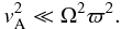 \begin{eqnarray} v_{\rm A}^2 \ll \Omega^2 \varpi^2.\label{Eq:weak_mag} \end{eqnarray}