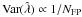 \hbox{${\rm Var}(\hat{\lambda}) \propto 1/{N_{\mathrm{FP}}}$}