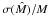 \hbox{$\sigma(\hat{M})/M$}