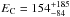 \hbox{$E_{\rm C}=154^{+185}_{-84}$}