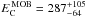\hbox{$E_{\rm C}^{\tiny \rm\,MOB}=287^{+105}_{-64}$}