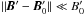 \hbox{$\|\vec{B}'-\vec{B}'_0\| \ll B'_0$}
