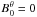 \hbox{$B_0^\theta =0$}