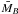 \hbox{$\bar{M}_B$}