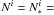 \appendix \setcounter{section}{2} \hbox{$N^i = N^i_* =$}