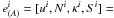\appendix \setcounter{section}{2} \hbox{$e_{(A)}^{i} = [u^i, N^i,\kappa^i, S^i] =$}