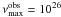 \hbox{$\numx= 10^{26}$}