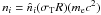 \hbox{$n_i = \hat{n}_i(\sth R)(\melec c^2)$}