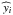 Mathematical equation: \hbox{$\widehat{y}_i$}