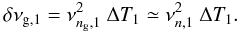 \appendix \setcounter{section}{1} \begin{equation} \spacing = \nu_{\ng,1}^{2}\ \tgun \simeq \nu_{n,1}^{2}\ \tgun . \label{spacing} \end{equation}