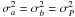\appendix \setcounter{section}{1} \hbox{$\sigma^2_{a}=\sigma^2_b=\sigma_{P}^2$}
