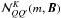\hbox{${\mathcal N}^K_{QQ^\prime}(m,{\bm B})$}