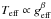 \hbox{$T_\mathrm{eff}\propto g_\mathrm{eff}^\beta$}