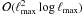 \hbox{$\mathcal{O}({\lmax^2\log\lmax})$}