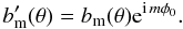 \begin{equation} \label{equ:fftrot} b_{\mathrm{m}}'(\theta) = b_{\mathrm{m}}(\theta) \mathrm{e}^{{\rm i} \, m \phi_{\mathrm{0}}} . \end{equation}