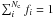 \hbox{$\sum_i^{N_{\rm c}} f_i = 1$}
