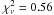 \hbox{$\chi_{\nu}^2=0.56$}
