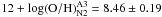 \hbox{$12+\log(\rm O/H)_{N2}^{A3} = 8.46\pm 0.19$}