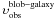 \hbox{$\upsilon_{\rm obs}^{\rm blob-galaxy}$}