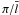 \hbox{$\pi/\overline{l}$}