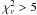 \hbox{$\chi_{\nu}^{2}>5$}