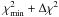 \hbox{$\chi^2_\mathrm{min}+ \Delta\chi^2$}