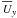 \hbox{$\mean{U}_y$}