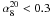 \hbox{$\alpha_8^{20}<0.3$}
